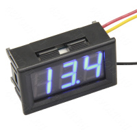 Вольтметр синий 3-30V